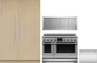 5 Piece Package Includes Refrigerator, Freezer, Range, Hood And Dishwasher